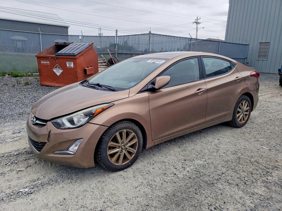 2015 Hyundai Elantra VIN KMHDH4AE9FU455034 COPART salvage auction — MECHANICAL, Ns - Cert Of Registration, sold $15 on 2026-07-30 (photo 1)