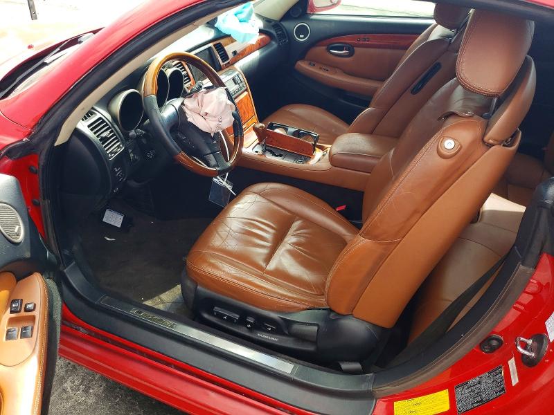 2004 Lexus Sc 430 VIN JTHFN48Y340053664 COPART salvage auction — UNDERCARRIAGE, CA - SALVAGE CERTIFICATE, sold $1,100 on 2026-07-29 (photo 7)