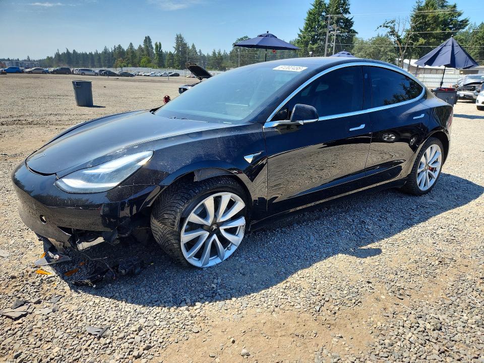 2019 Tesla Model 3 VIN 5YJ3E1EA8KF446570 COPART salvage auction — FRONT END, Wa - Bill Of Sale, sold $3,700 on 2026-07-28 (photo 1)