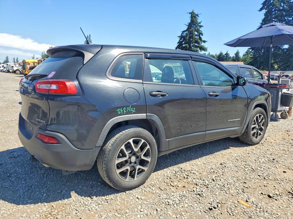 2014 Jeep Cherokee VIN 1C4PJLAS4EW244882 COPART salvage auction — FRONT END, WA - BILL OF SALE, sold $175 on 2026-07-17 (photo 3)
