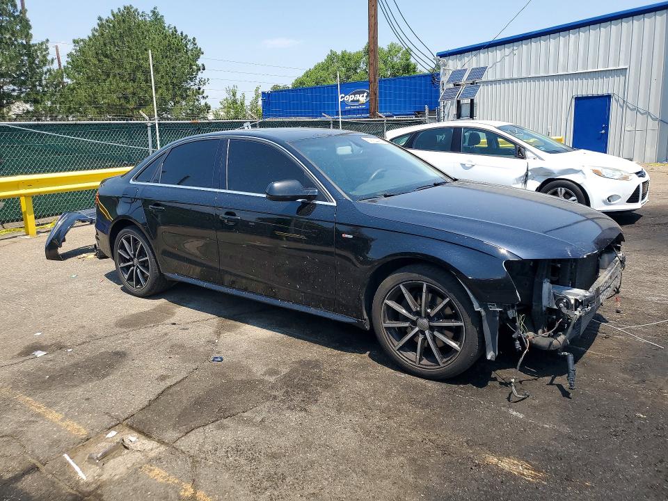 2015 Audi A4 VIN WAUBFAFL2FN023920 COPART salvage auction — FRONT END, Co - Public - Salvage Title, sold $1,500 on 2026-07-09 (photo 4)