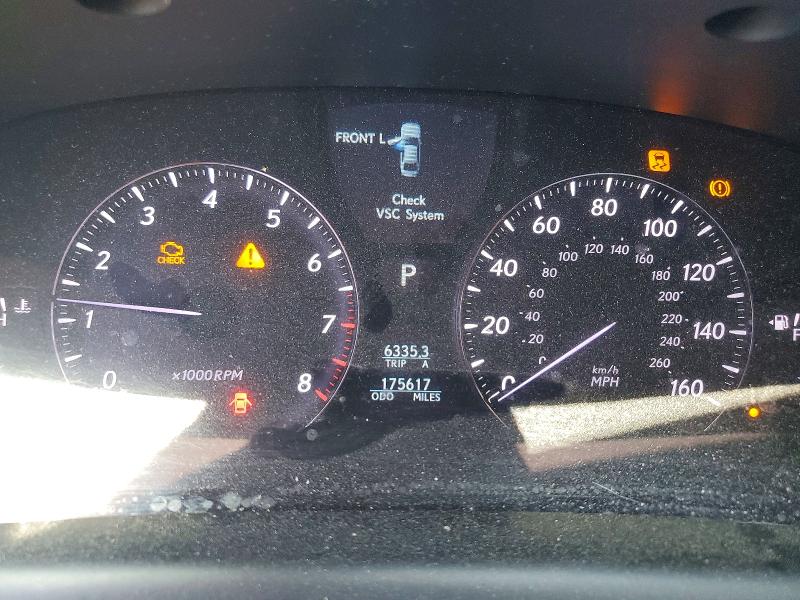 2007 Lexus Ls 460 VIN JTHBL46F975025025 COPART salvage auction — UNDERCARRIAGE, CA - CERTIFICATE OF TITLE (P), sold $175 on 2026-07-28 (photo 9)