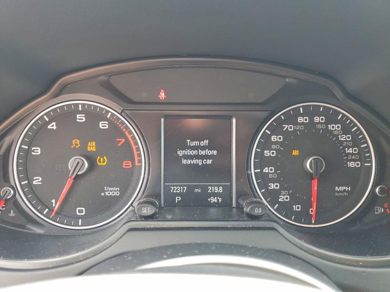 2016 Audi Q5 VIN WA1L2AFP6GA079061 COPART salvage auction — FRONT END, Pa - Certificate Of Salvage, sold $4,200 on 2026-07-14 (photo 9)