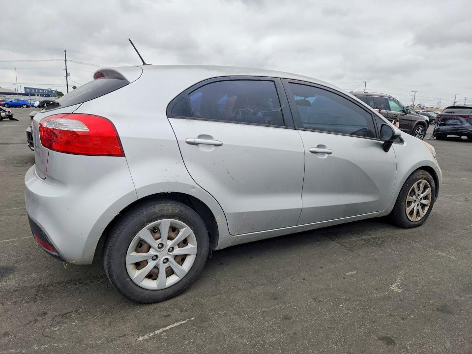 2014 Kia Rio VIN KNADN5A3XE6355414 COPART salvage auction — MECHANICAL, Ca - Dis/Dlr/Exp Only Clean Title, sold $475 on 2026-07-08 (photo 3)
