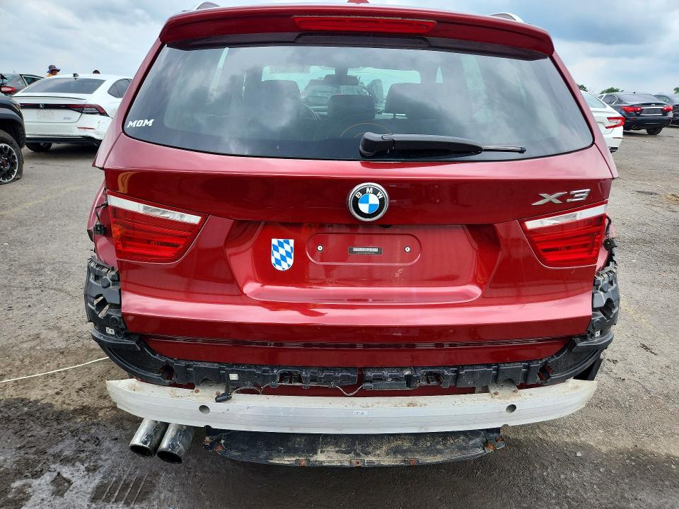 2014 BMW X3 VIN 5UXWX9C52E0D20558 COPART salvage auction — WATER/FLOOD, Pa - Certificate Of Salvage, sold $1,000 on 2026-07-31 (photo 6)