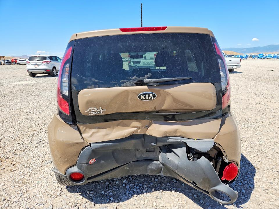 2016 Kia Soul VIN KNDJN2A22G7247622 COPART salvage auction — REAR END, Ut - Salvage Certificate, sold $675 on 2026-08-28 (photo 6)