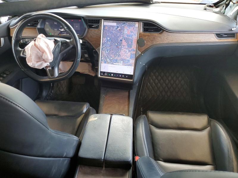 2021 Tesla Model x VIN 5YJXCDE20MF320515 COPART salvage auction — FRONT END, TX - SALVAGE VEHICLE TITLE (P), sold $6,100 on 2026-07-24 (photo 8)