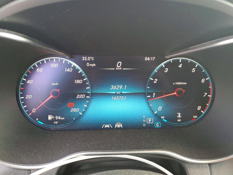 2020 Mercedes-benz Glc class VIN WDC0G8EBXLV228304 COPART salvage auction — REAR END, ON - PERMIT NO BRAND - UNFIT, sold $11,000 on 2026-07-16 (photo 9)