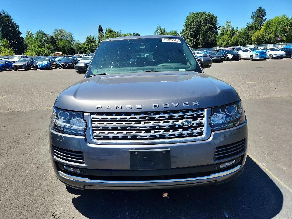 2015 Land rover RANGE ROVER VIN SALGS2TF8FA227811 COPART salvage auction — MECHANICAL, Or - Certificate Of Title, sold $2,600 on 2026-07-29 (photo 5)