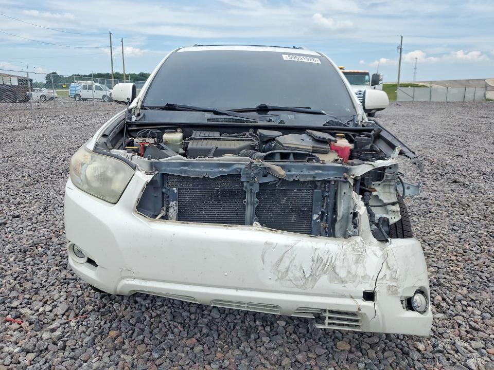 2008 Toyota Highlander hybrid VIN JTEEW44AX82025126 COPART salvage auction — FRONT END, IN - CERT OF TITLE-SALVAGE TITLE (P), sold $30 on 2026-07-28 (photo 5)