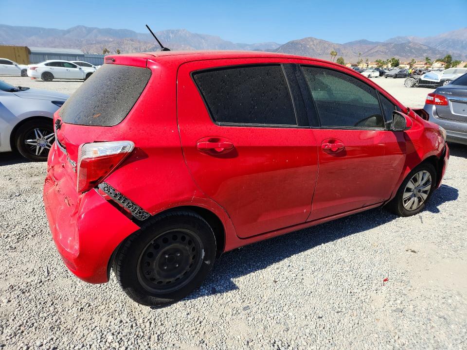 2013 Toyota Yaris VIN JTDKTUD34DD559304 COPART salvage auction — FRONT END, Ca - Dis/Dlr/Exp Clean W/Salv Hist, sold $1,450 on 2026-07-29 (photo 3)