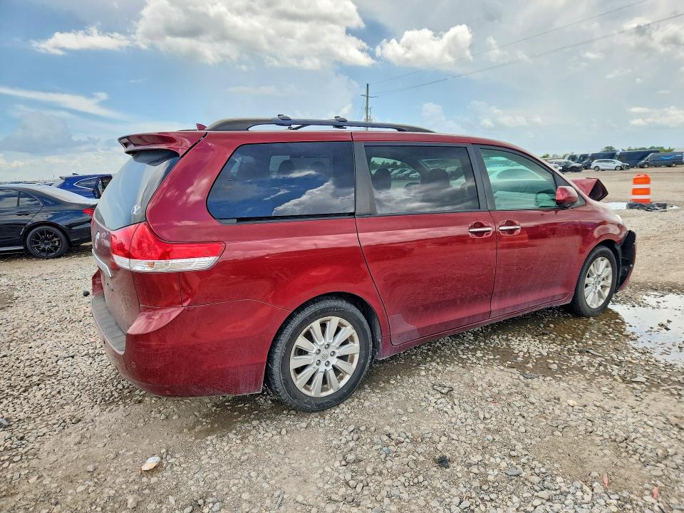 2012 Toyota Sienna VIN 5TDYK3DC0CS207962 COPART salvage auction — FRONT END, Ut - Certificate Of Title, sold $2,300 on 2026-07-16 (photo 3)