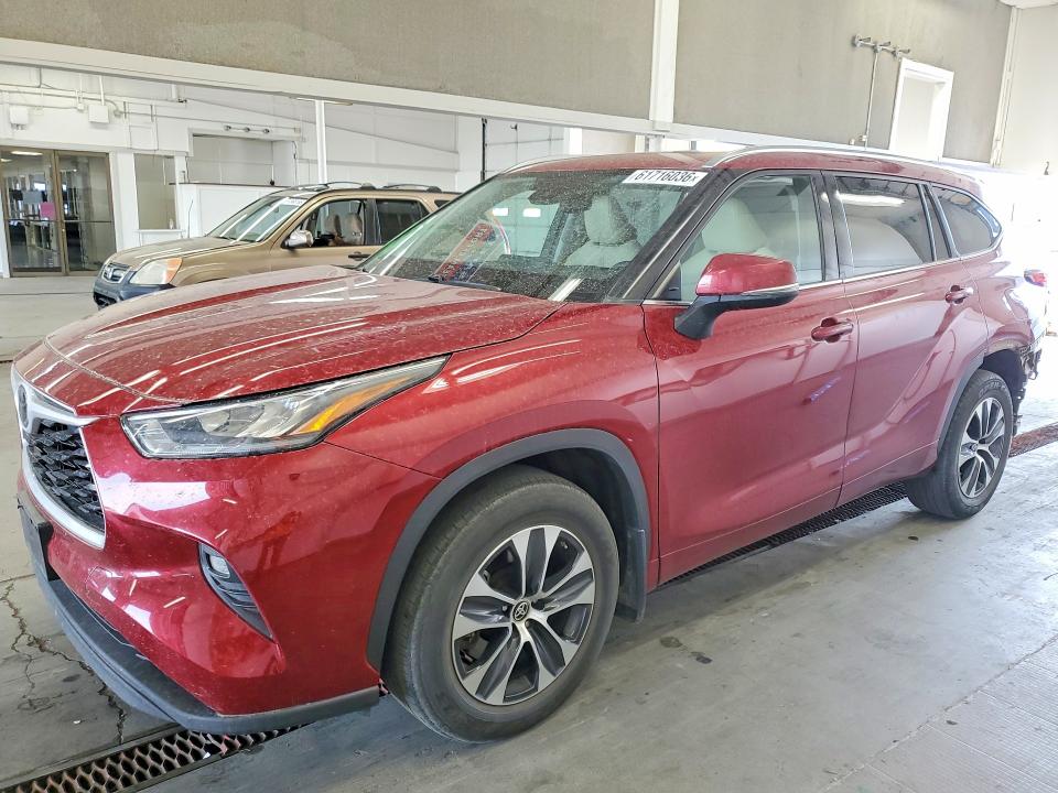 2020 Toyota Highlander VIN 5TDHZRBH0LS039706 COPART salvage auction — REAR END, Wa - Bill Of Sale, sold $6,400 on 2026-07-24 (photo 1)
