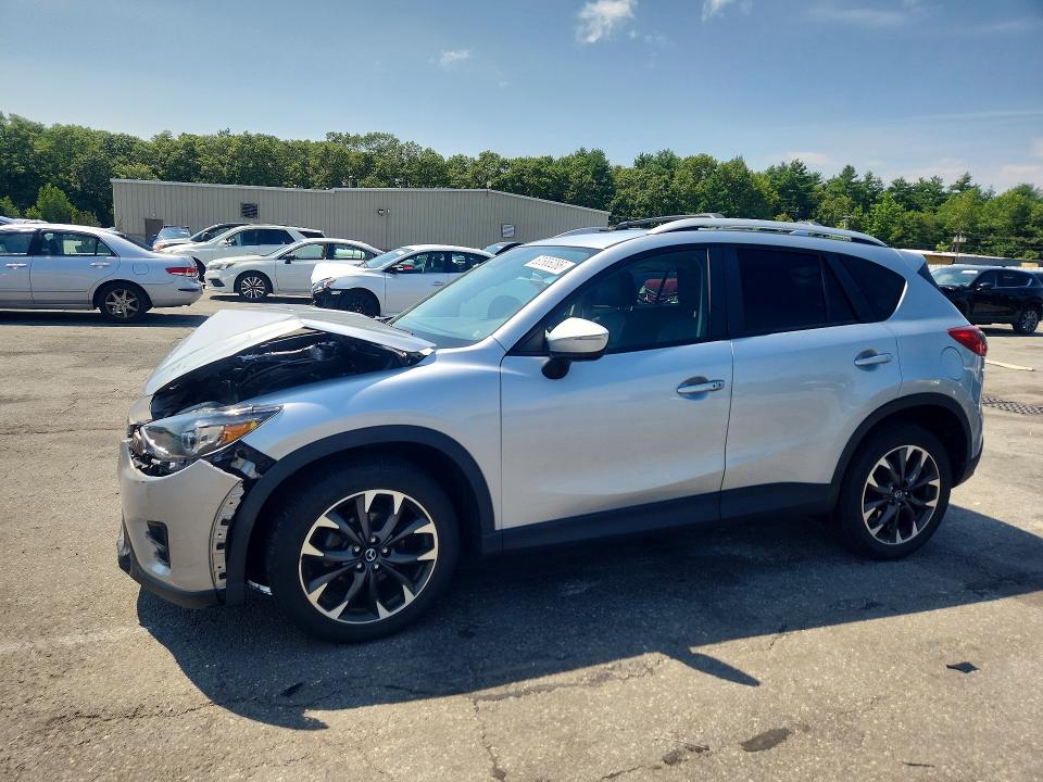 2016 Mazda Cx-5 VIN JM3KE4DY1G0845703 COPART salvage auction — FRONT END, MA - CERT OF TITLE-RECONSTRCTD COLL, sold $3,350 on 2026-07-14 (photo 1)
