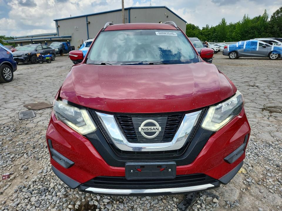 2017 Nissan Rogue VIN JN8AT2MV7HW269543 COPART salvage auction — FRONT END, TN - SALVAGE CERTIFICATE (P), sold $675 on 2026-07-28 (photo 5)
