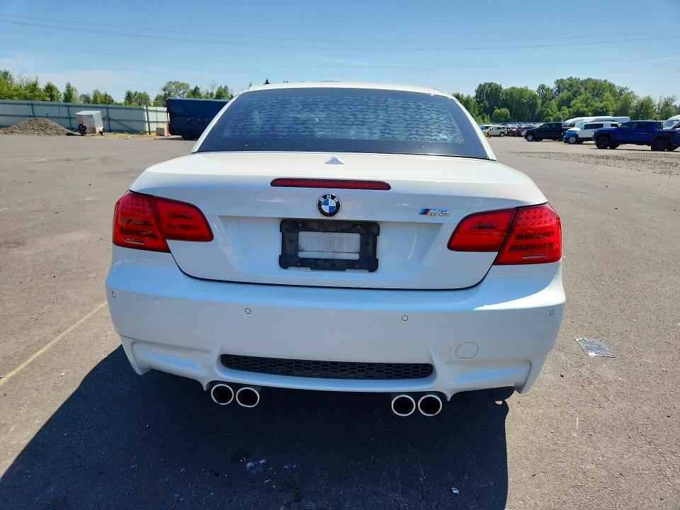 2013 BMW M3 VIN WBSDX9C55DE785691 COPART salvage auction — UNDERCARRIAGE, Or - Salvage Title Certificate, sold $12,600 on 2026-08-17 (photo 6)