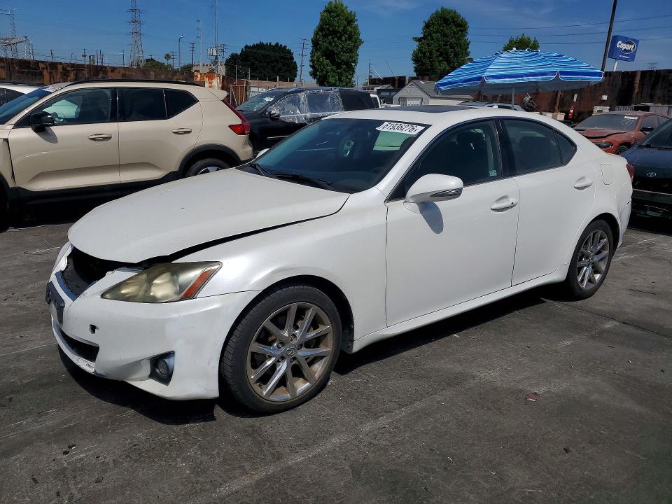 2012 Lexus Is VIN JTHBF5C27C5168211 COPART salvage auction — REAR END, CA - DIS/DLR/EXP ONLY CLEAN TITLE, sold $725 on 2026-07-24 (photo 1)