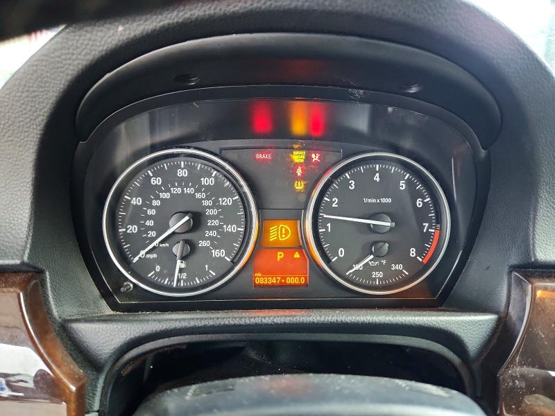 2012 BMW 3 series VIN WBADW7C5XCE730048 COPART salvage auction — MINOR DENT/SCRATCHES, FL - CERT OF TTL-REBUILT&SLVG RBLD, sold $825 on 2026-07-29 (photo 9)