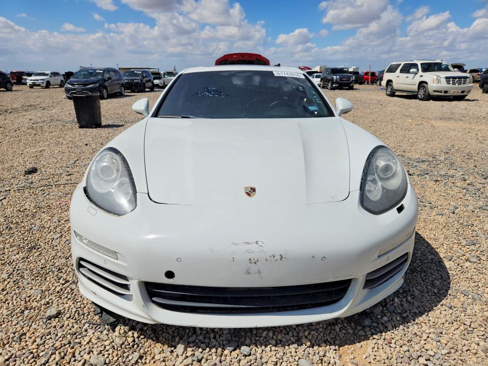 2014 Porsche Panamera VIN WP0AA2A73EL008026 COPART salvage auction — FRONT END, Tx - Certificate Of Title (P), sold $4,300 on 2026-08-05 (photo 5)