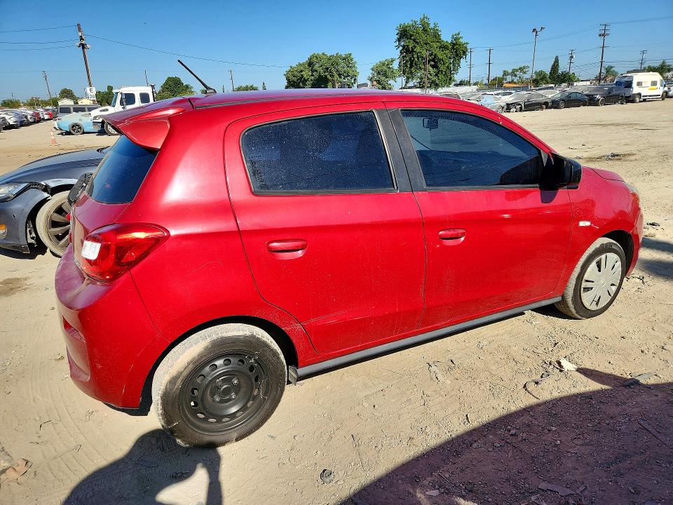 2018 Mitsubishi Mirage VIN ML32A3HJ9JH002775 COPART salvage auction — FRONT END, Ca - Dis/Dlr/Exp Only Clean Title, sold $1,250 on 2026-07-27 (photo 3)