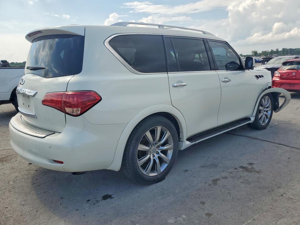 2012 Infiniti Qx56 VIN JN8AZ2NF1C9517718 COPART salvage auction — FRONT END, TN - SALVAGE CERTIFICATE (P), sold $1,200 on 2026-07-22 (photo 3)