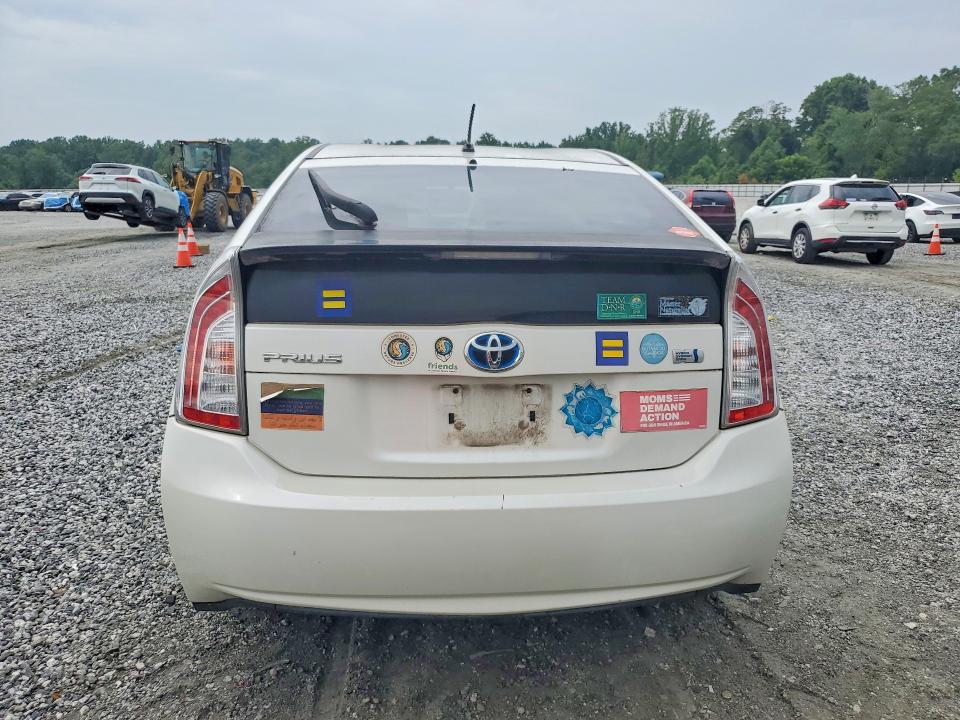 2013 Toyota Prius VIN JTDKN3DU2D1696076 COPART salvage auction — FRONT END, Sc - Certificate Of Title, sold $1,250 on 2026-07-20 (photo 6)