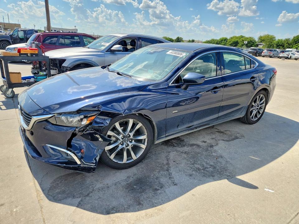 2016 Mazda 6 VIN JM1GJ1W54G1470881 COPART salvage auction — FRONT END, Tx - Certificate Of Title, sold $4,200 on 2026-07-13 (photo 1)