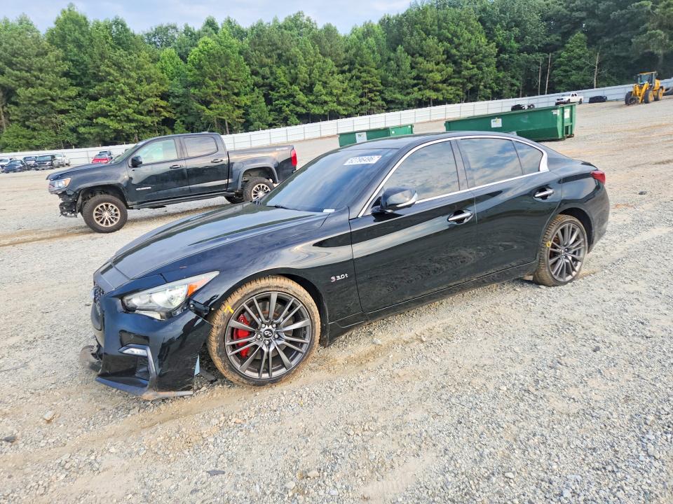2018 Infiniti Q50 VIN JN1FV7AR9JM700095 — COPART salvage auction photo