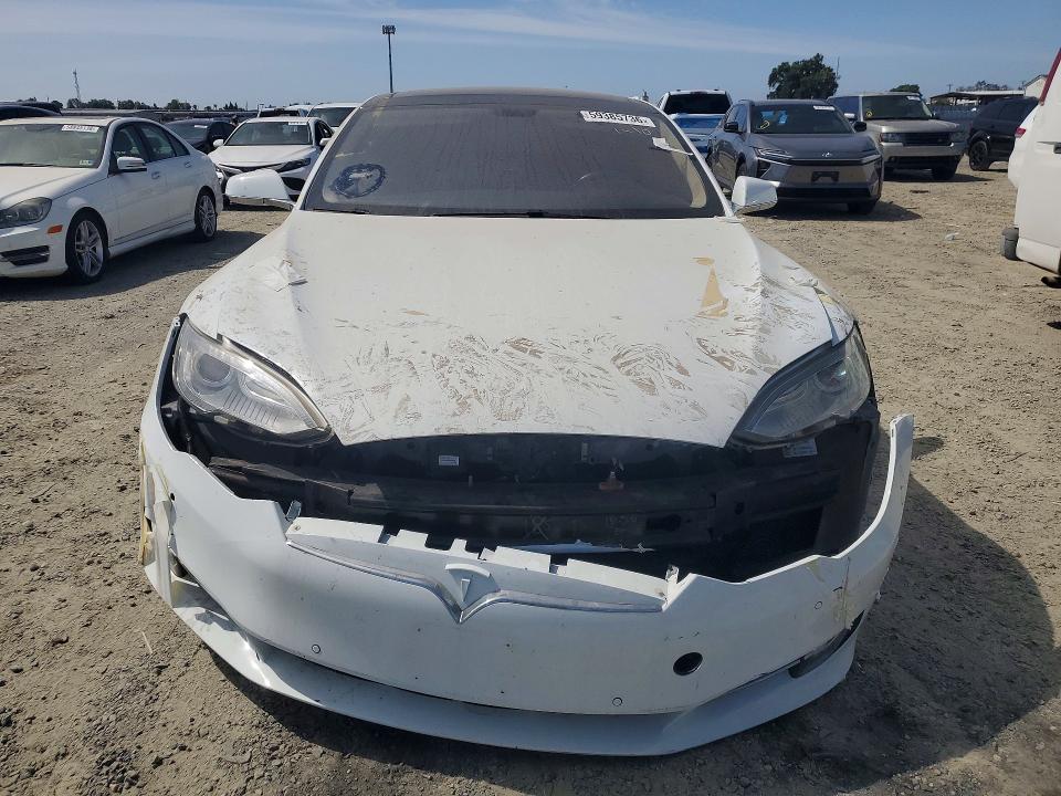 2014 Tesla Model s VIN 5YJSA1H17EFP37763 COPART salvage auction — FRONT END, CA - SALVAGE CERTIFICATE, sold $2,100 on 2026-07-27 (photo 5)