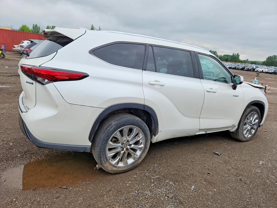 2020 Toyota Highlander hybrid VIN 5TDDBRCH2LS009091 COPART salvage auction — FRONT END, ON - PERMIT NO BRAND - UNFIT, sold $24,500 on 2026-08-25 (photo 3)