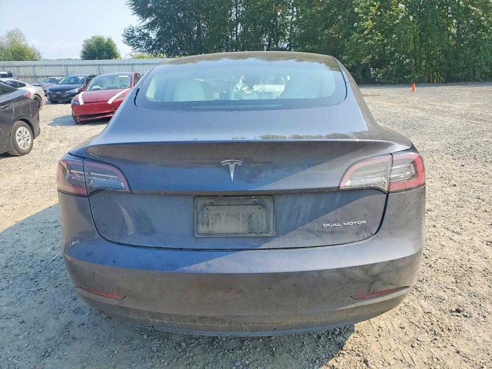 2021 Tesla Model 3 VIN 5YJ3E1EB5MF051077 COPART salvage auction — SIDE, Salvage Title, sold $80 on 2026-07-27 (photo 6)
