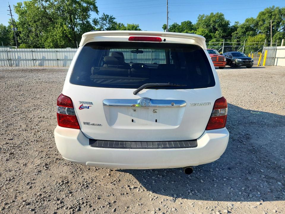 2006 Toyota Highlander VIN JTEEP21A760168386 COPART salvage auction — MECHANICAL, Oh - Certificate Of Title, sold $675 on 2026-07-31 (photo 6)