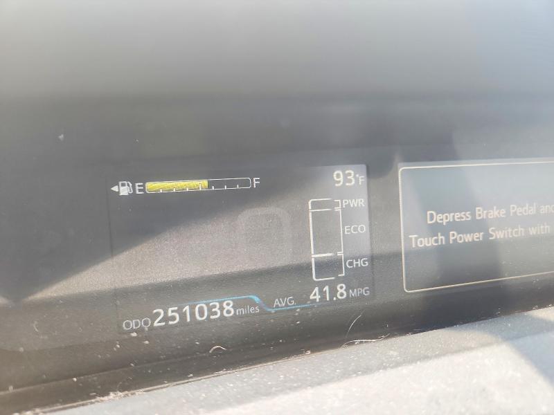 2016 Toyota VIN JTDKBRFU2G3520193 COPART salvage auction — REAR END, Md - Cert Of Salvage > 75% Damage, sold $800 on 2026-07-28 (photo 9)