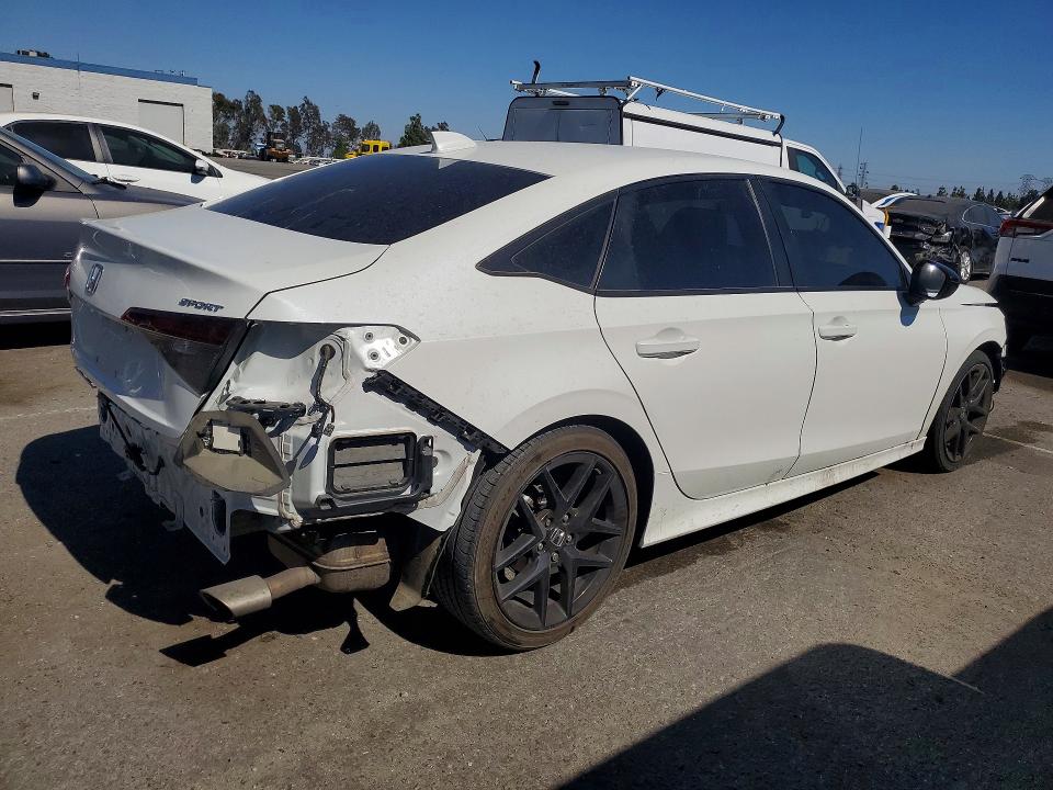 2025 Honda Civic VIN 2HGFE2F59SH594694 COPART salvage auction — FRONT END, Ca - Salvage Certificate, sold $5,700 on 2026-08-19 (photo 3)