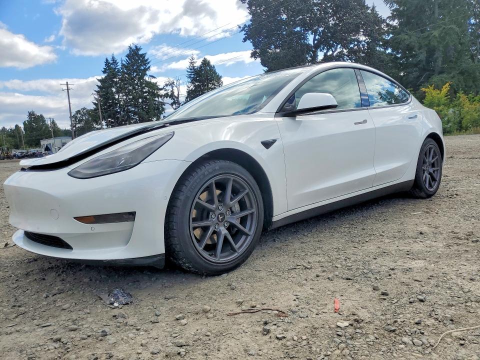 2021 Tesla Model 3 VIN 5YJ3E1EA8MF016539 — COPART salvage auction photo