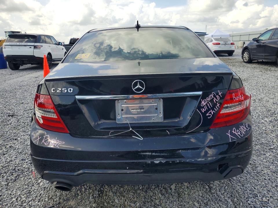 2012 Mercedes-benz VIN WDDGF4HB4CA623264 COPART salvage auction — REAR END, La - Cert Of Title-Salvage, sold $1,000 on 2026-08-03 (photo 6)