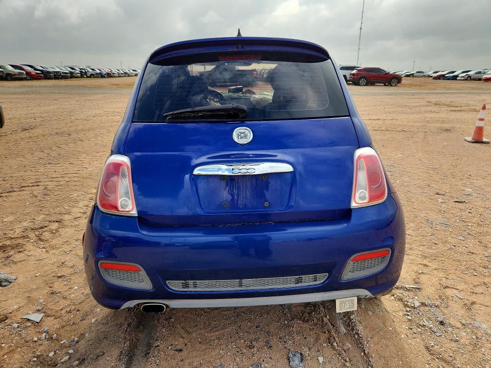 2012 Fiat 500 VIN 3C3CFFBR7CT119668 COPART salvage auction — ALL OVER, Tx - Salvage Vehicle Title, sold $200 on 2026-08-12 (photo 6)