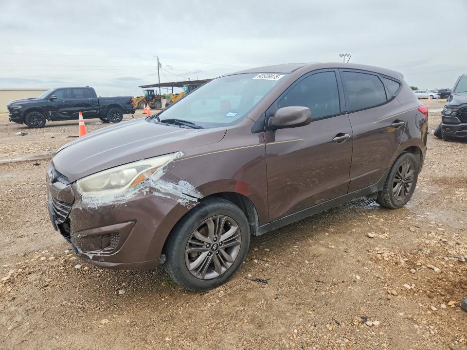2015 Hyundai Tucson VIN KM8JT3AF2FU005553 COPART salvage auction — FRONT END, Tx - Certificate Of Title (P), sold $1,200 on 2026-07-29 (photo 1)
