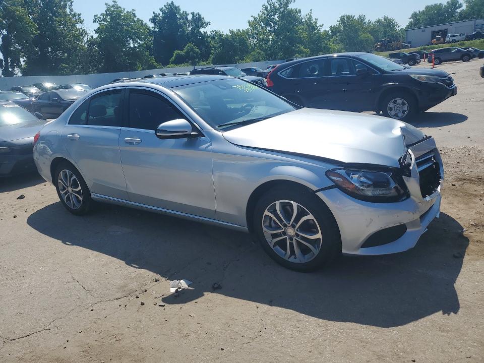 2016 Mercedes-benz C-klasse VIN WDDWF4KB5GR162376 COPART salvage auction — FRONT END, Mo - Salvage Certificate Of Title, sold $5,000 on 2026-07-28 (photo 4)