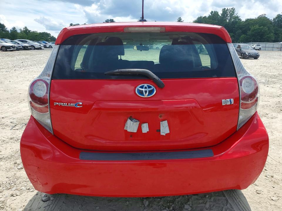 2012 Toyota Prius c VIN JTDKDTB31C1021590 COPART salvage auction — MINOR DENT/SCRATCHES, Ma - Certificate Of Title, sold $925 on 2026-07-16 (photo 6)