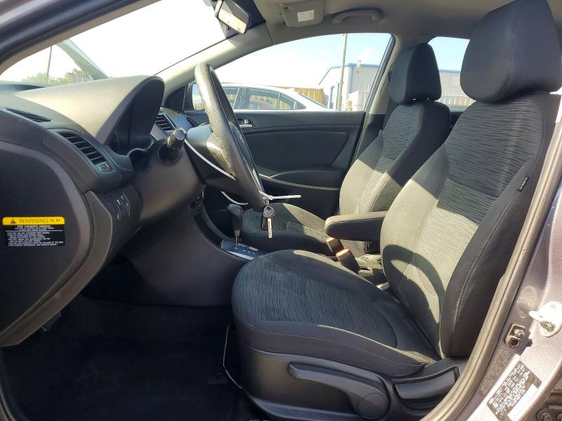 2017 Hyundai Accent VIN KMHCT5AE8HU346793 COPART salvage auction — FRONT END, Fl - Cert Of Title Slvg Rebuildable, sold $800 on 2026-07-30 (photo 7)