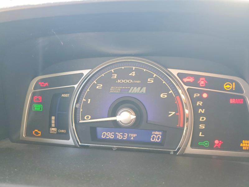 2006 Honda Civic hybrid VIN JHMFA36246S016862 COPART salvage auction — MINOR DENT/SCRATCHES, CA - DIS/DLR/EXP ONLY CLEAN TITLE, sold $575 on 2026-07-21 (photo 9)
