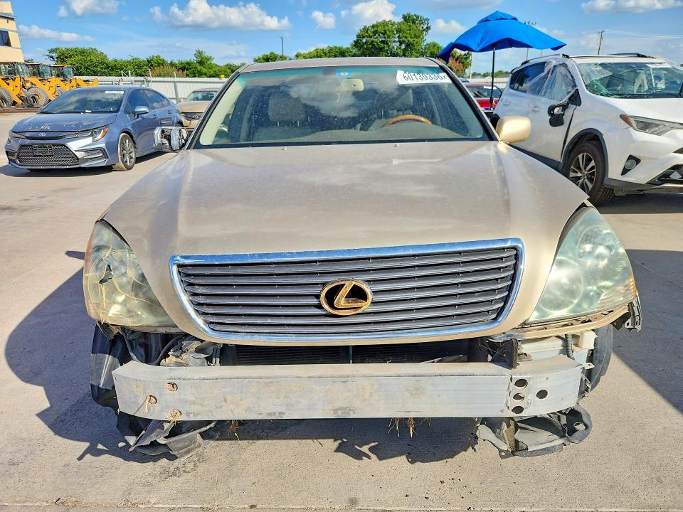2001 Lexus Ls 430 VIN JTHBN30F410005878 COPART salvage auction — FRONT END, TX - SALVAGE VEHICLE TITLE (P), sold $250 on 2026-07-16 (photo 5)