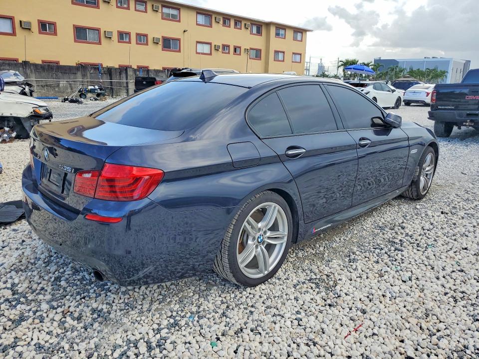 2014 BMW 5er VIN WBA5B1C52ED477636 COPART salvage auction — FRONT END, Salvage Title, sold $200 on 2026-07-31 (photo 3)