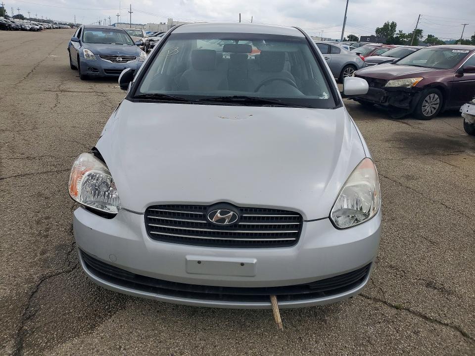2010 Hyundai Accent VIN KMHCN4AC6AU428708 COPART salvage auction — FRONT END, OH - CERT OF TITLE-SALVAGE, sold $650 on 2026-07-17 (photo 5)