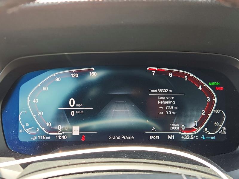 2023 BMW X5 VIN 5UXTA6C07P9N92753 COPART salvage auction — NORMAL WEAR, Tx - Certificate Of Title (P), sold $33,500 on 2026-07-23 (photo 9)