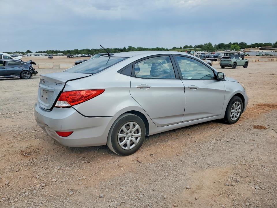 2014 Hyundai Accent VIN KMHCT4AE5EU608629 COPART salvage auction — NORMAL WEAR, Ok - Certificate Of Title, sold $950 on 2026-07-28 (photo 3)