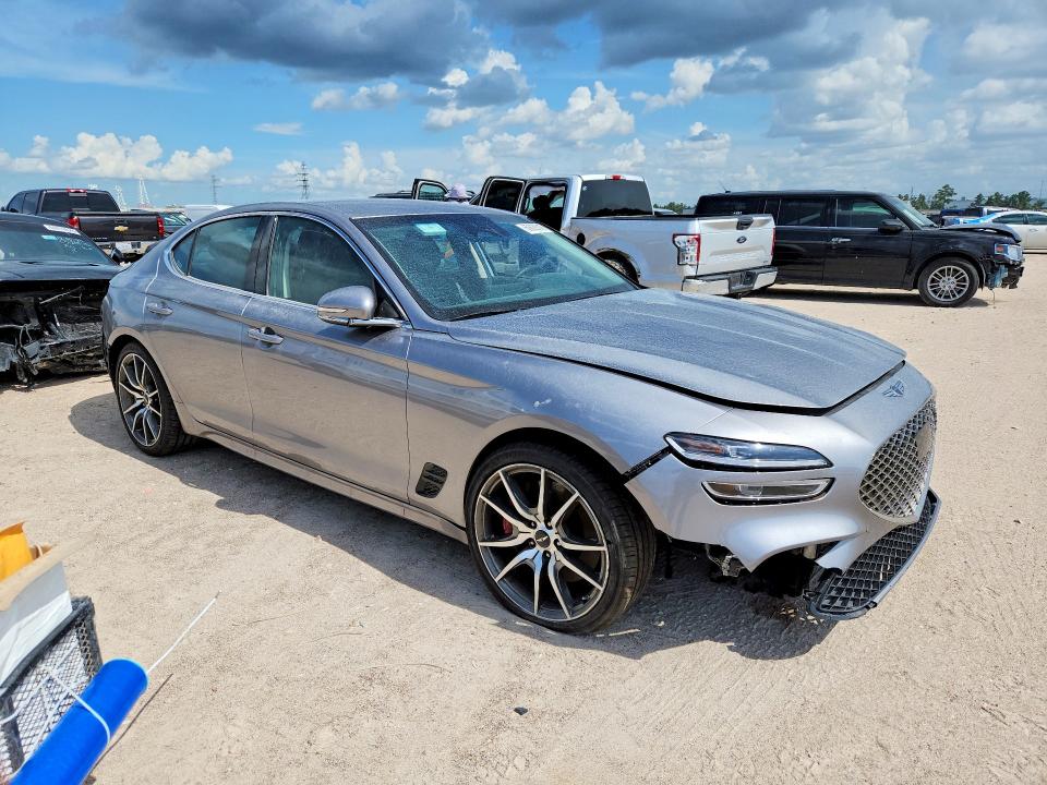 2025 Genesis G70 VIN KMTG34SC2SU158910 COPART salvage auction — FRONT END, Fl - Certificate Of Title (P), sold $8,600 on 2026-07-29 (photo 4)