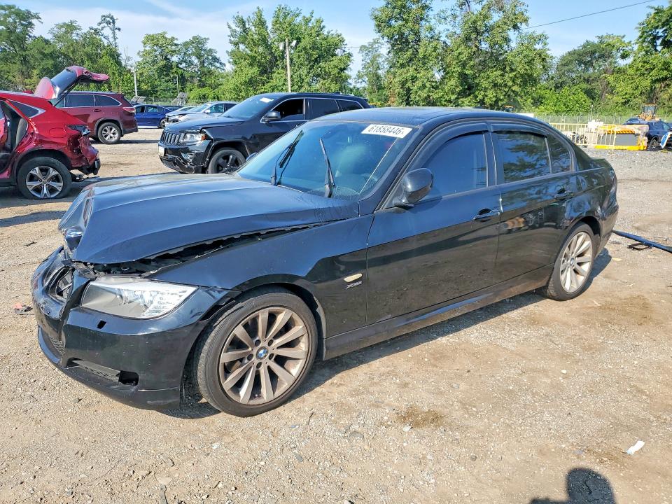2011 BMW 3 series VIN WBAPK5C54BA660730 COPART salvage auction — FRONT END, Md - Cert Of Salvage > 75% Damage, sold $375 on 2026-08-04 (photo 1)