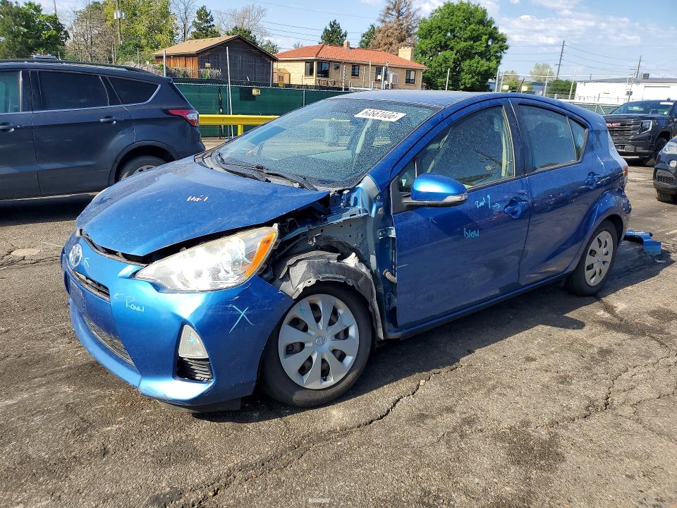 2012 Toyota Prius VIN JTDKDTB33C1527650 COPART salvage auction — FRONT END, Salvage Title, sold $450 on 2026-07-28 (photo 1)